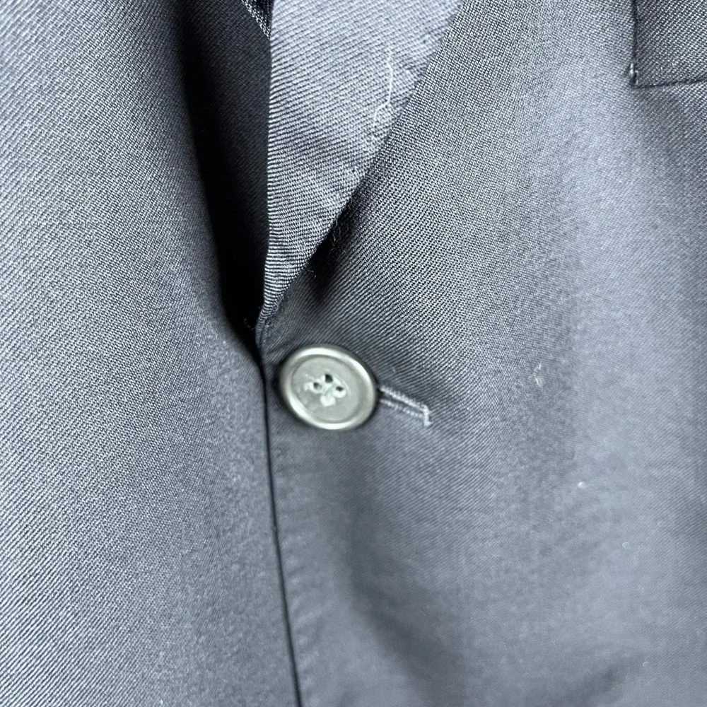 Hugo Boss Mens Navy Blue Super 100 Virgin Wool 3-Button‎ Blazer Jacket 40L USA